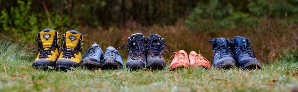 Hoge en lage schoenen
